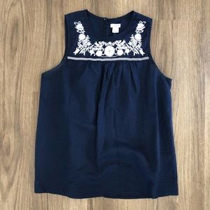 J. Crew Linen Cotton Tank Top